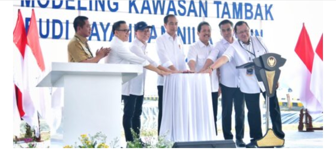 Presiden Jokowi Resmikan Model Kawasan Tambak Budi Daya Ikan Nila