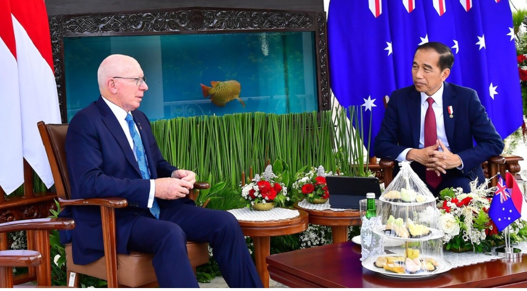 Presiden Jokowi Menerima Kunjungan Gubernur Jendral Australia David Hurley Membahas Penguatan Hubungan Bilatral