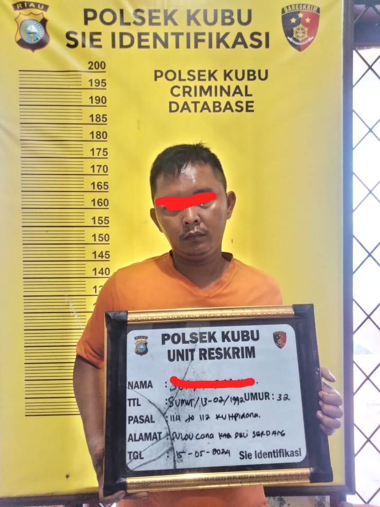 Dua Pengedar Sabu Berhasil di Hentikan Oleh Tim Opsnal Unit Reskrim Polsek Kubu Polres Rohil