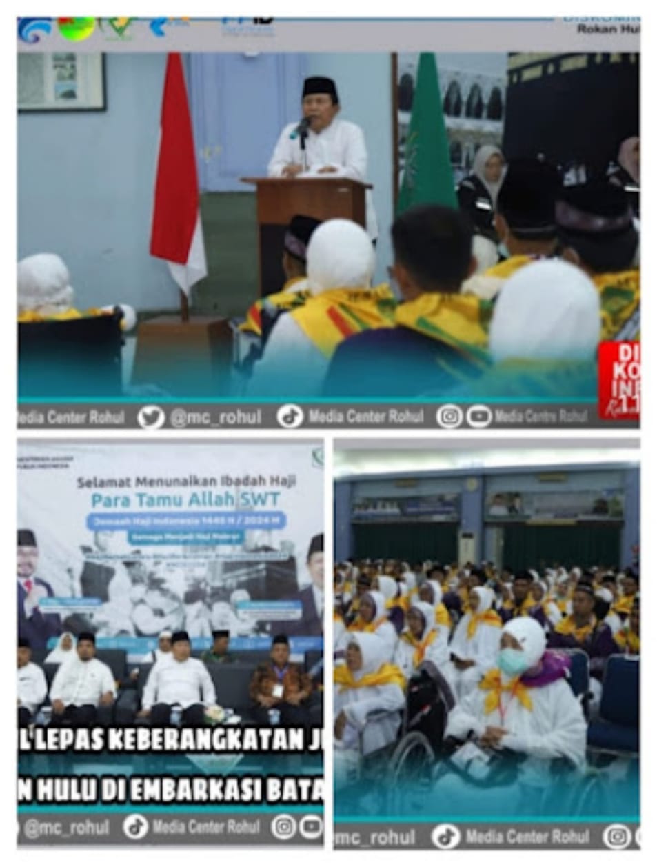 Bupati Rohul Sukiman Lepas Keberangkatan 470 JCH Kloter 8 Menuju Madinah