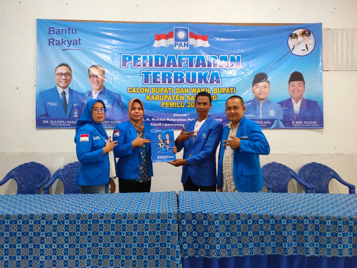 Ketua Litbang DPD PAN, Mendaftarkan diri penjaringan Sebagai Bakal Calon Wakil Bupati Sampang