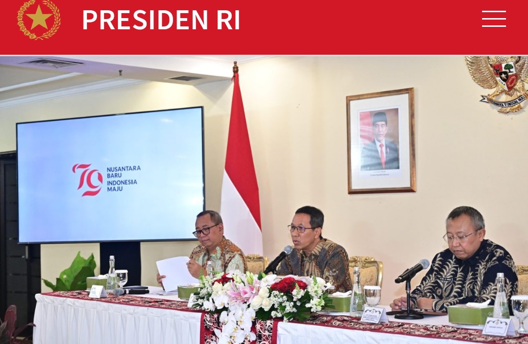Kasetpres Resmi Meluncurkan Logo HUT ke – 79 RI  di Wisma Negara Kompleks Istana Kepresidenan