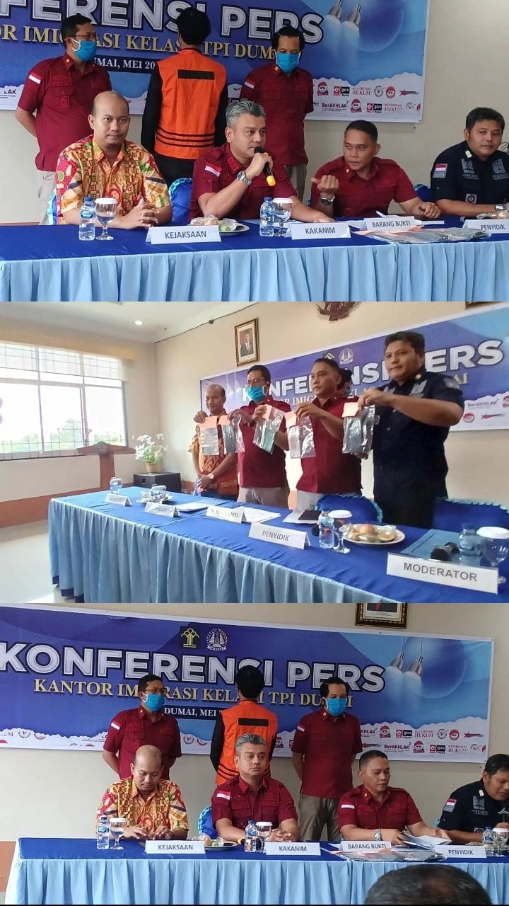 Konferensi Pers Perihal Keberadaan WNA Di Kota Dumai