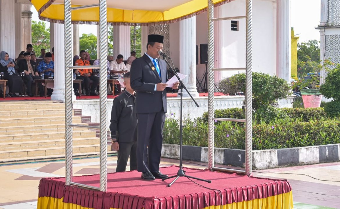 Pimpin Upacara Peringatan Harla Pancasila Tahun 2024, Wabup Rohil Sampaikan Amanat Kepala BPIP RI