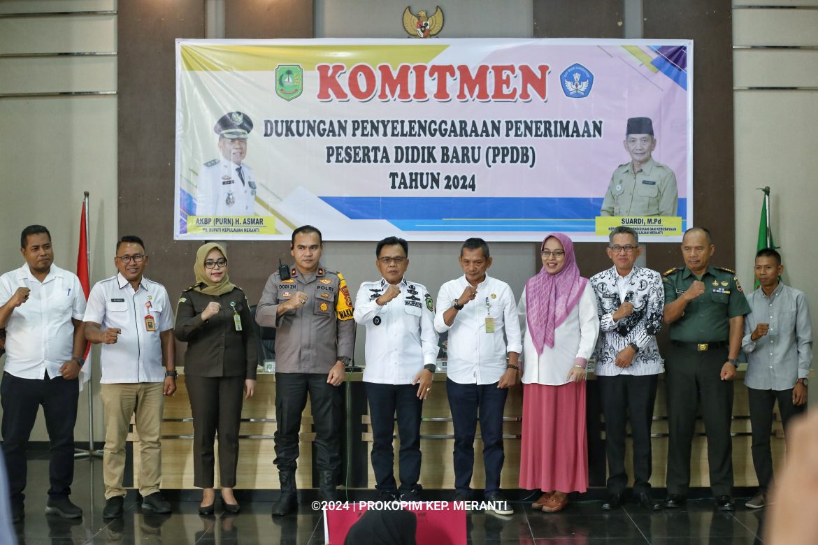 Plt Bupati Asmar Teken Komitmen PPDB Non Diskriminatif, Akuntabel dan Objektif