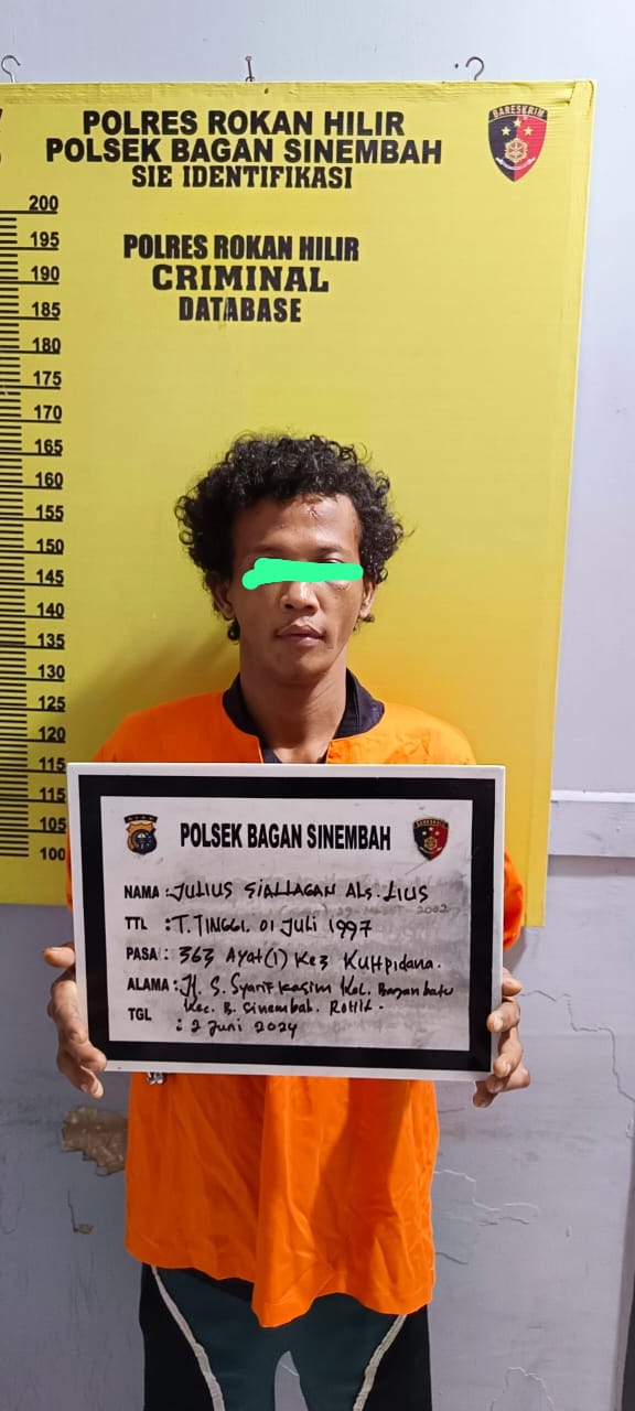 Unit Reskrim Polsek Bagan Sinembah Polres Rohil Jebloskan Pelaku Pencurian Sepeda Motor