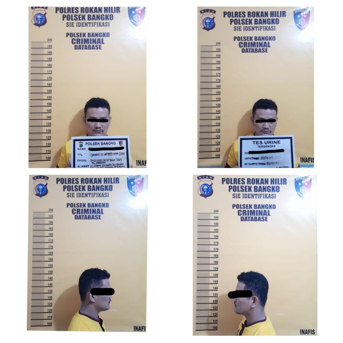 Diduga Sedang Menikmati Sabu AA Sibarani di Bekuk Tim Opsnal Unit Reskrim Polsek Bangko Polres Rohil