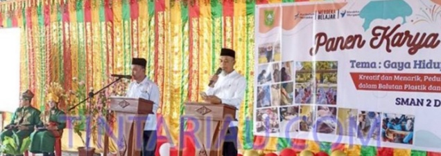 Walikota Dumai H.Paisal,SKM,MARS ,Resmikan Panen Karya P5 SMAN 2 Dumai