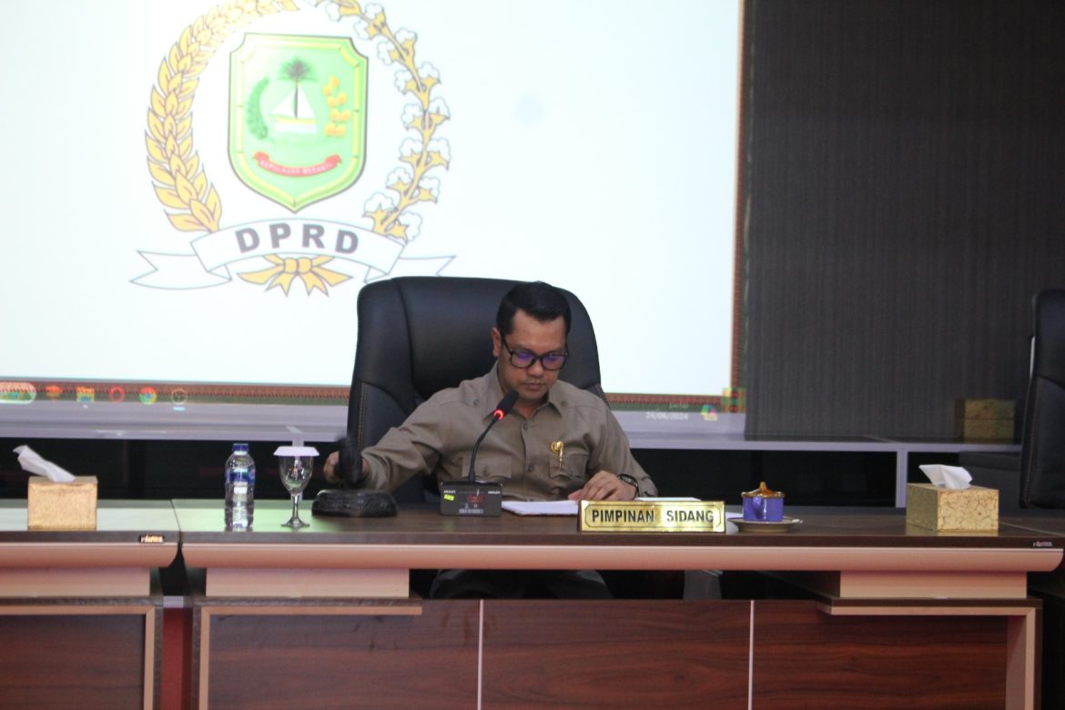 DPRD Kepulauan Meranti Gelar Paripurna Penyampaian 2 Ranperda Inisiatif DPRD Tentang Budaya dan Hak Perempuan