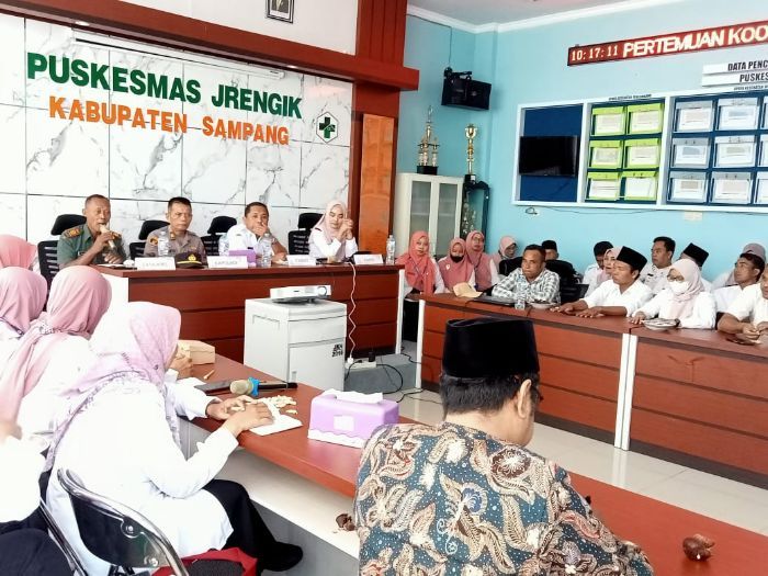 PJ Kepala Desa Jungkarang, Bapak ABD HADI PURNOMO, Menghadiri Lokakarya Mini Lintas Sektoral di Puskesmas Jrengik