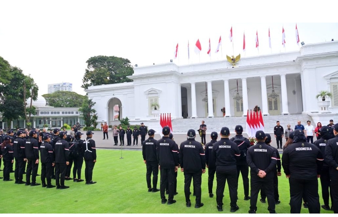 Lepas Kontingen ke Olimpiade 2024 Presiden Jokowi : Harumkan Nama Indonesia di Mata Dunia