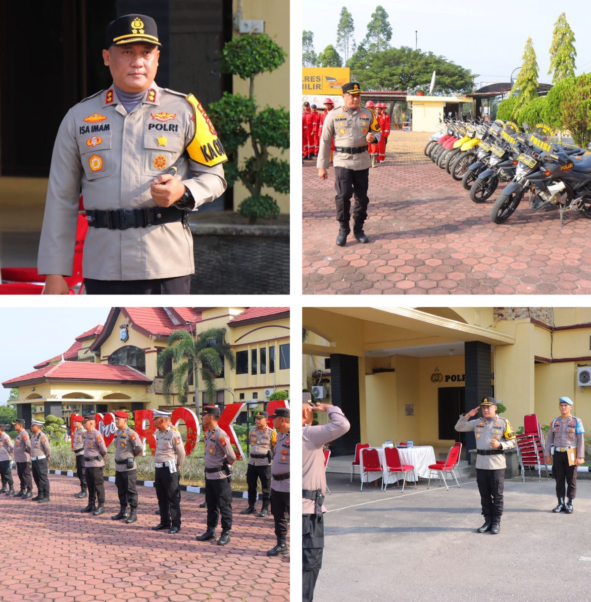 Gerak Cepat Kapolres Rohil AKBP Isa Iman Syahroni SIK MH. Apel Kesiap Siagaan Dalam Rangka Penanganan Karhutla di Rohil