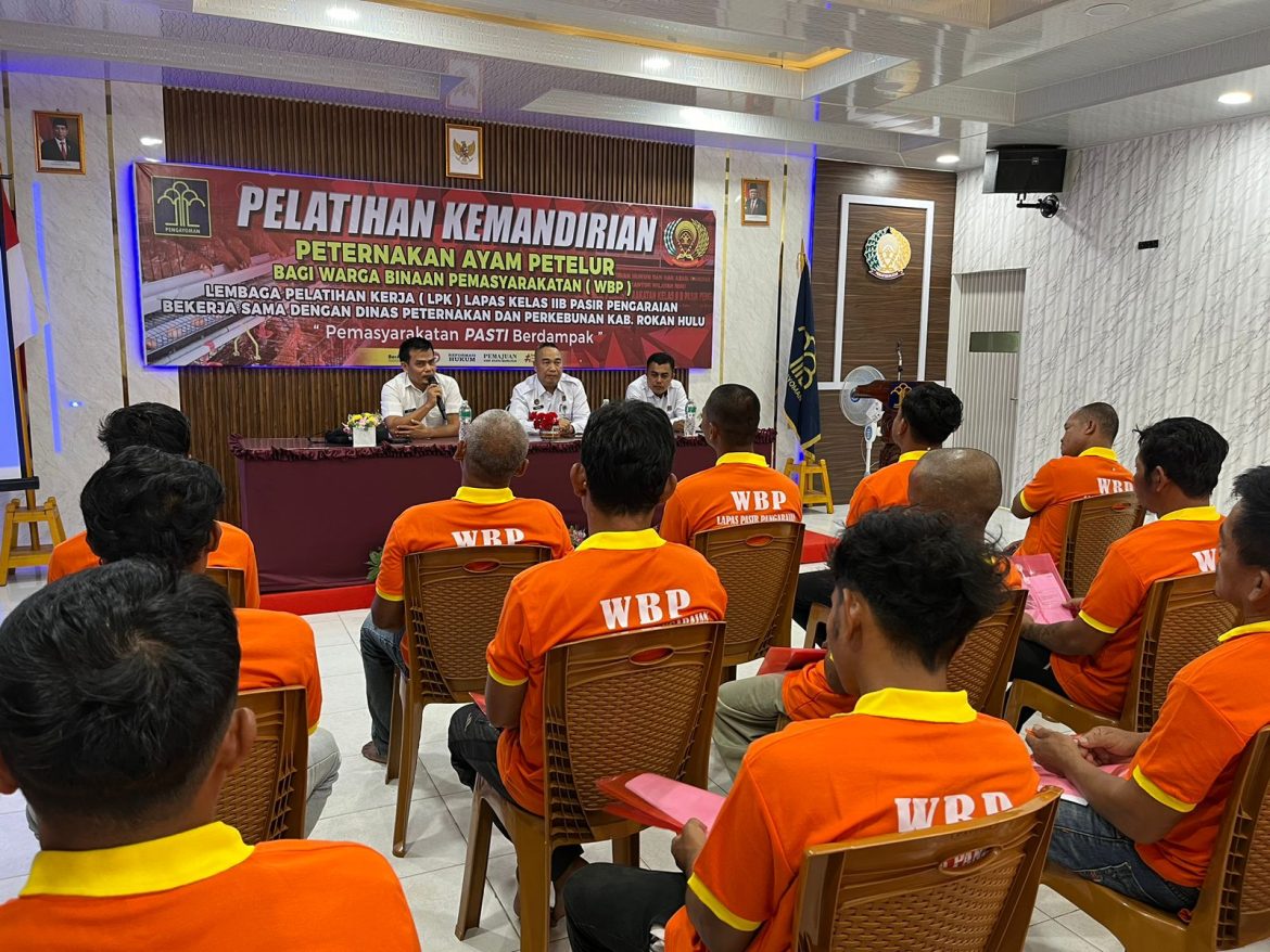 Ciptakan WBP Produktif, Lapas Pasir Pengaraian Berikan Pelatihan Kemandirian