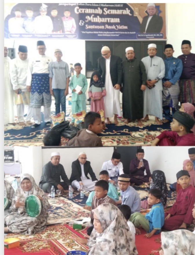 Bulan Muharram Dinas PUPR Kota Dumai Gelar Syukuran Dan Santunan Kepada Anak Yatim.