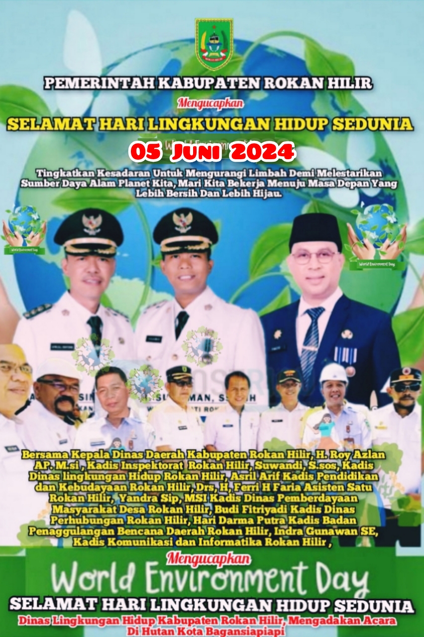 Peringatan HLH Sedunia dan Pengarakan Piala Adipura dimenangkan kembali Kadis DLH Rohil Suwandi, SSos