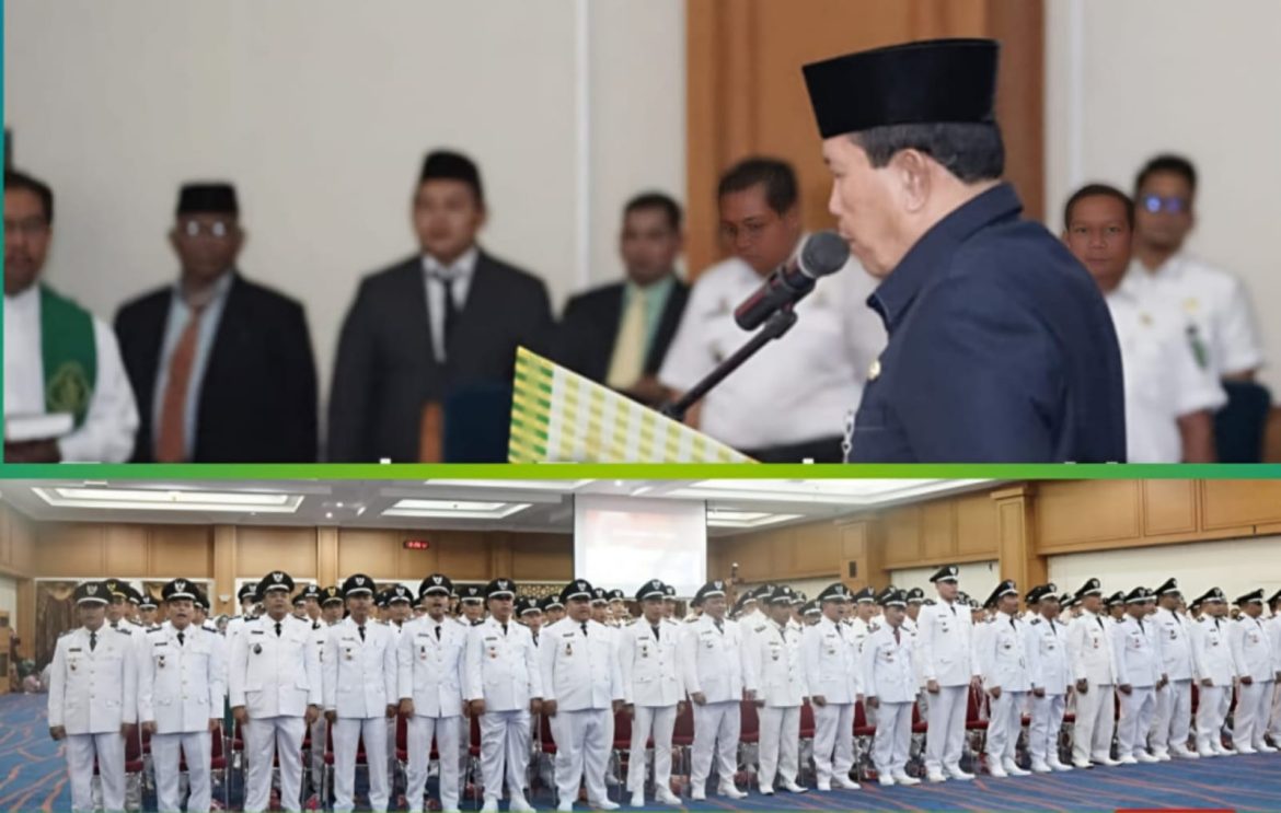 Perpanjangan Jabatan 131 Kepala Desa Di Islamic Center Rokan Hulu Tahun 2023-2031