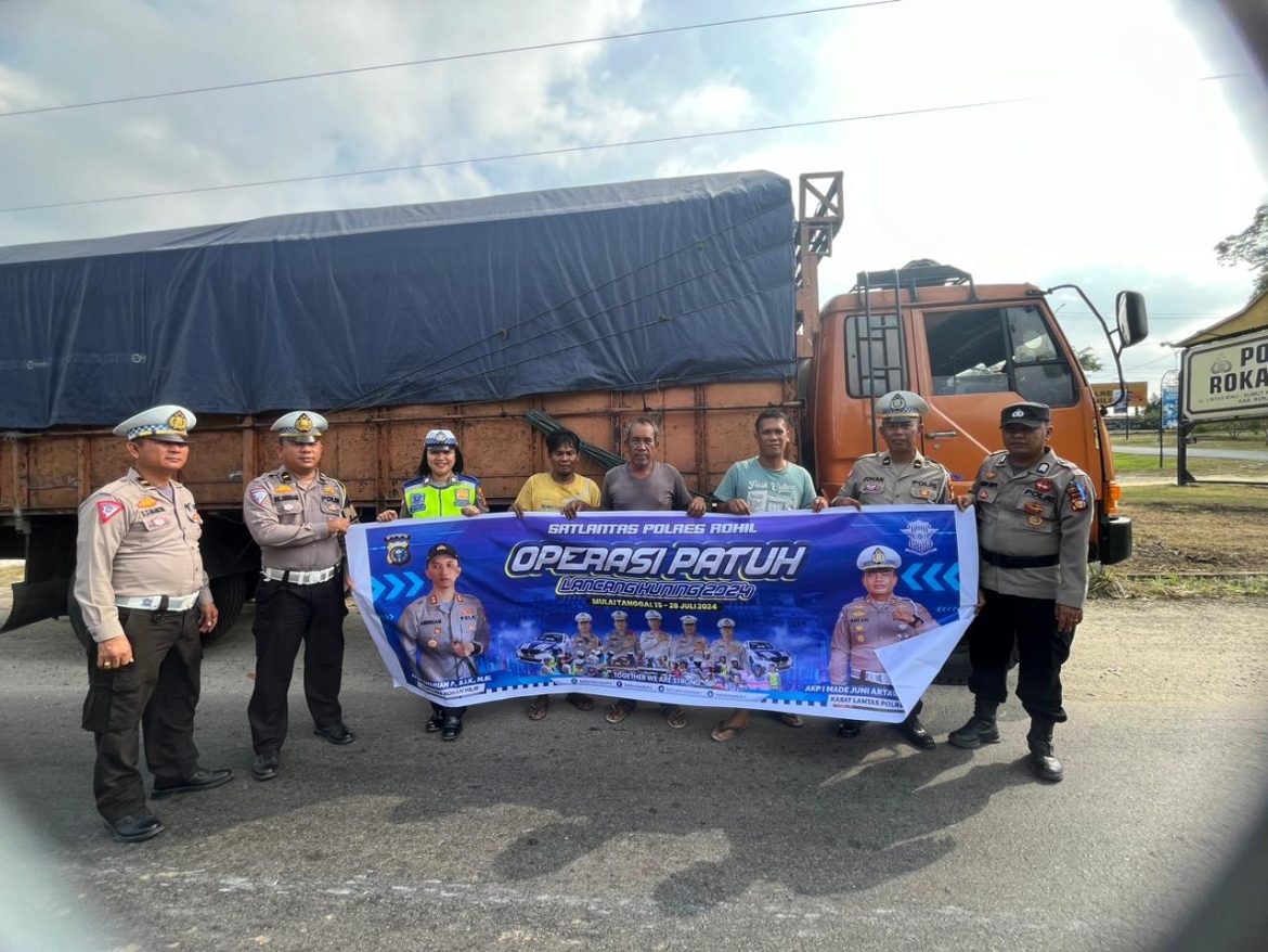 Ops Patuh LK 2024 Satgas Satlantas Polres Rohil Gencar Kegiatan Preemtif