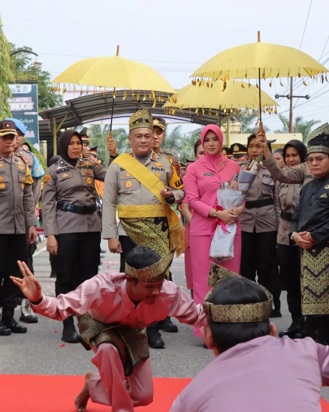 Acara Pisah Sambut Kapolres Baru Rohil Yang Digelar di Mapolres Rohil