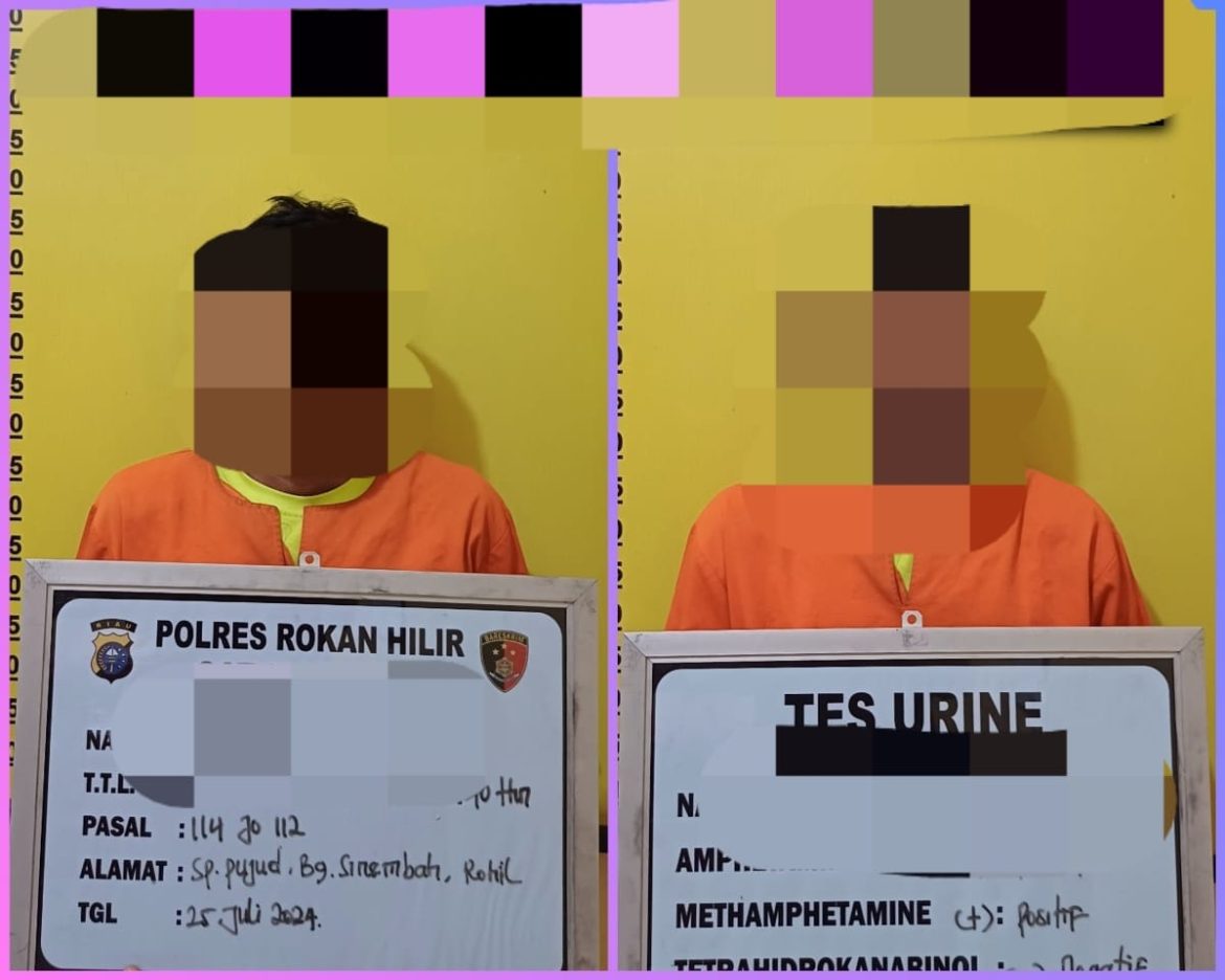 Digerebek Seorang Penjual Narkotika Jenis Sabu di Rumahnya oleh Tim Opsnal Sat Reskrim Nerkoba Polres Rohil