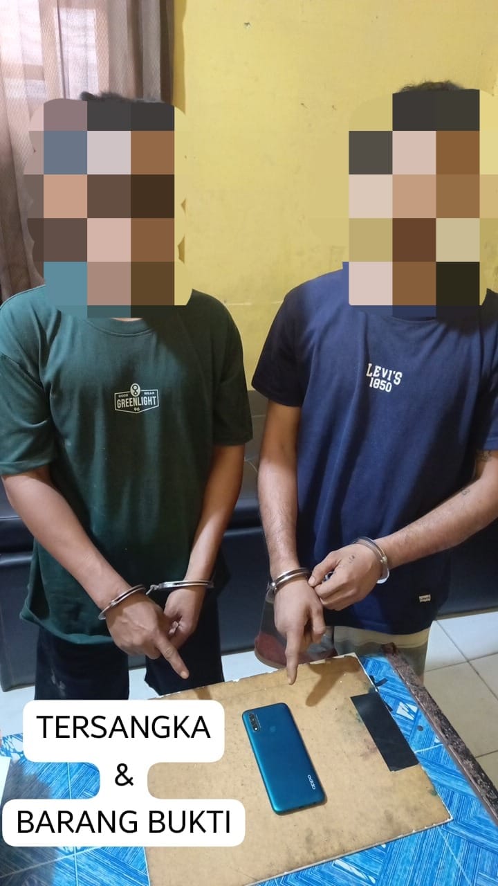 Tim Opsnal Unit Reskrim Polsek Bagan Sinembah Polres Rohil Berhasil Meringkus Pelaku Pencurian Handphone