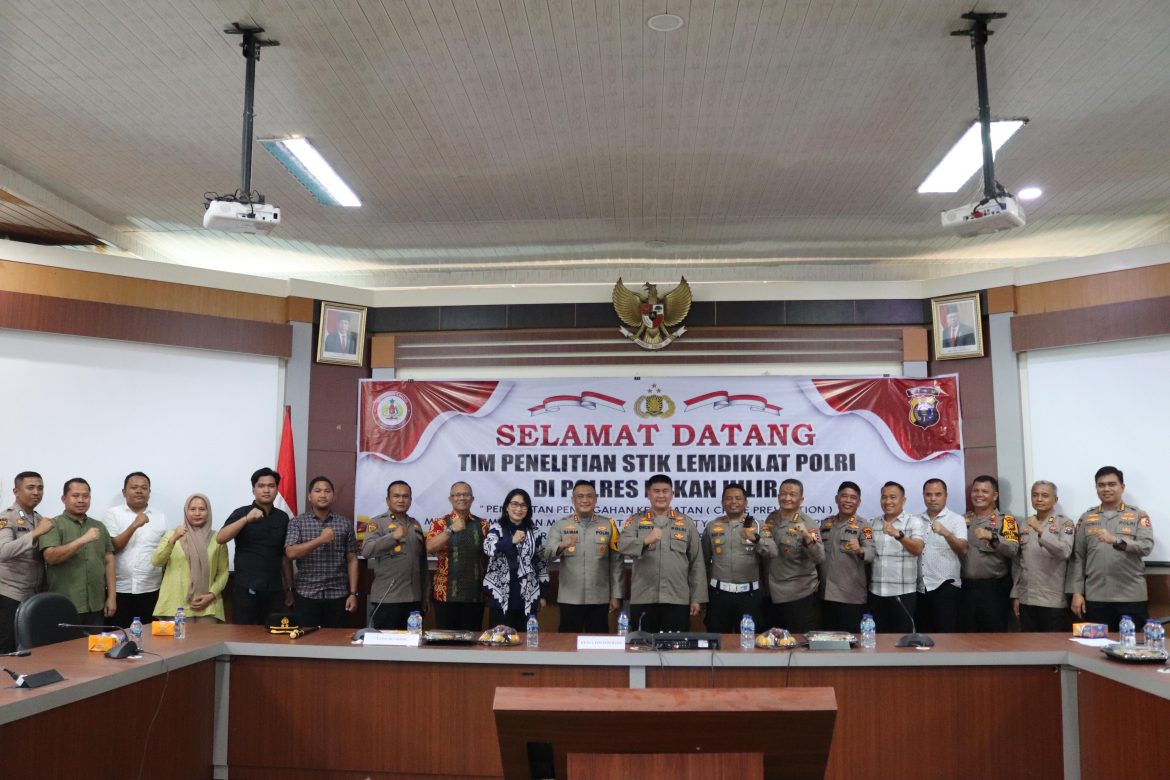 Kapolres Rohil Isa Imam Syahroni SIK, MH Menghadiri Kegiatan Penelitian STIK Lem diklat Polri Dengan Tema (Crime Prevention) 