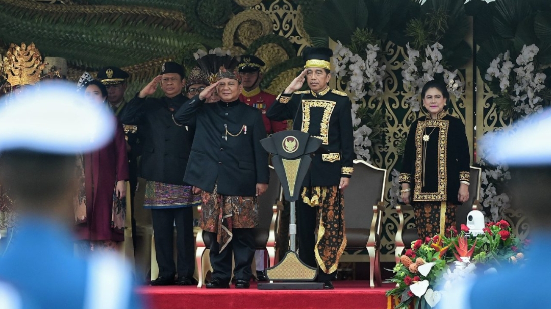 Pertama Kali, Presiden Jokowi Pimpin Upacara Peringatan Detik-Detik Proklamasi HUT Ke-79 RI di IKN