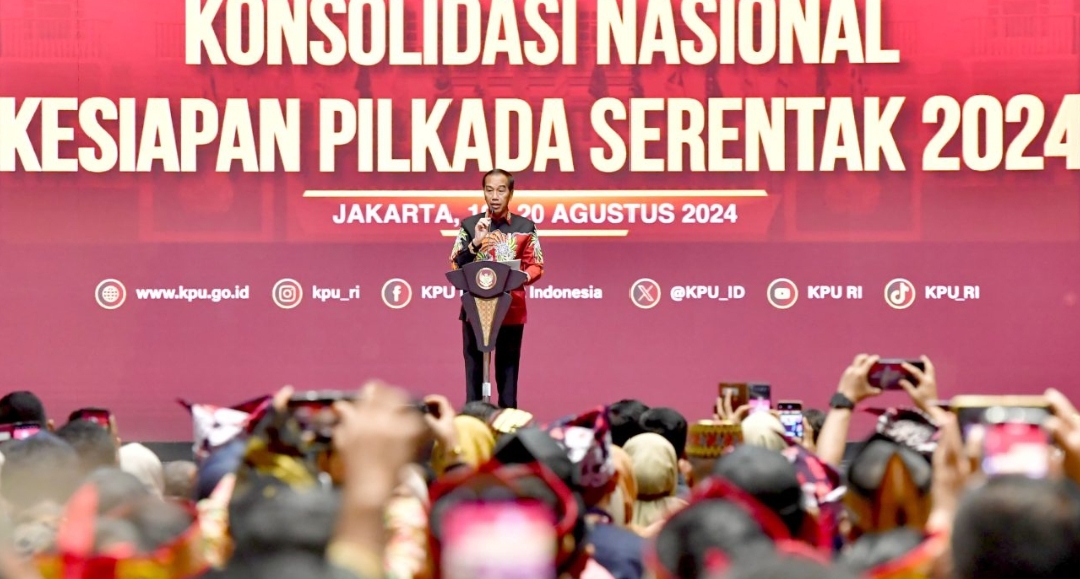 Hadiri Rapat Konsolidasi Nasional Kesiapan Pilkada 2024, Presiden Jokowi Tegaskan Pentingnya Kualitas dan Integritas Pemilu