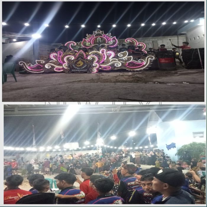 Warga Desa Kebunsareh Antusias Meriahkan Malam puncak Lomba Agustusan 2024 yang diakhiri dengan Musik Daul Dug Dug 
