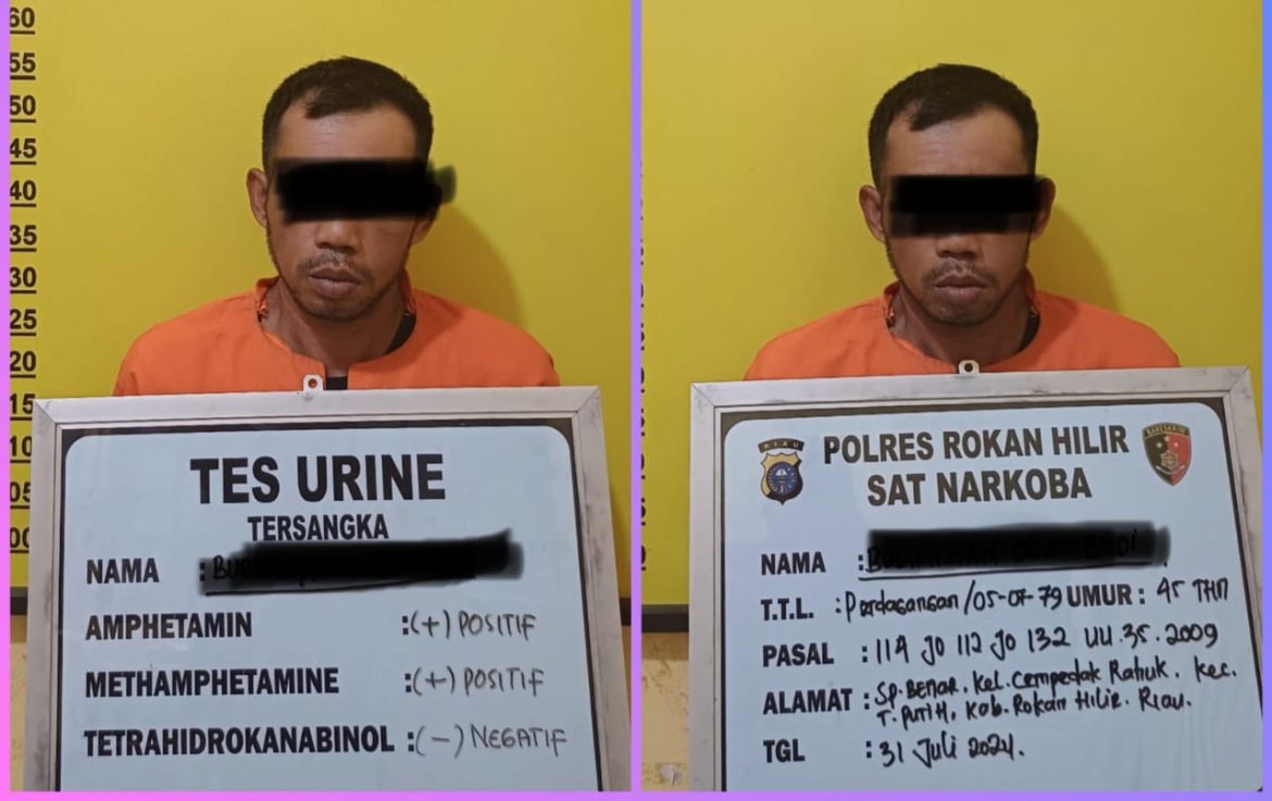 Sat Res Narkoba Polres Rohil gerebek Penyalahguna Narkotika jenis sabu-sabu di Sebuah Warung di Tepi Jalan Lintas Riau – Sumut