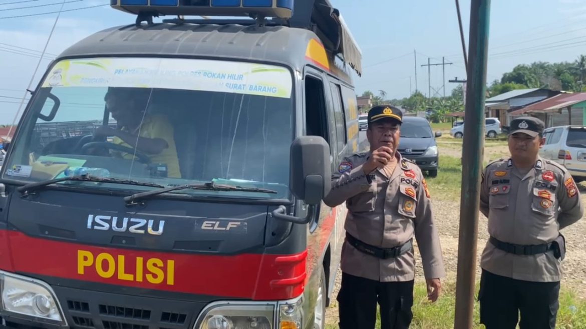 Sat Binmas Polres Rohil Sampaikan Himbauan dan Sosialisasi Antisipasi Berita Hoaks Menjelang Pilkada Serentak 2024