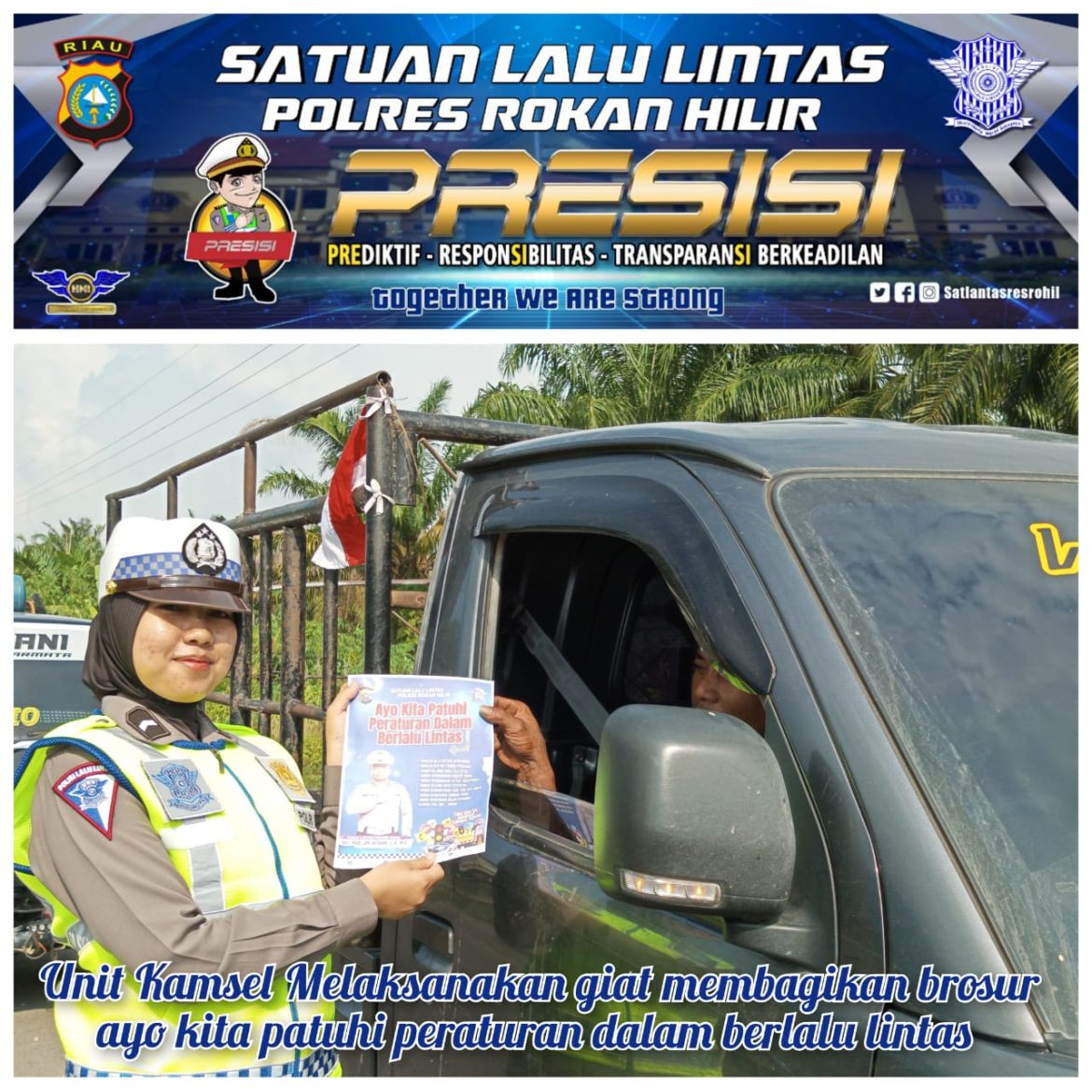 Agar Lalin Tertib Satlantas Polres Rohil Gelar Kampanye Keselamatan