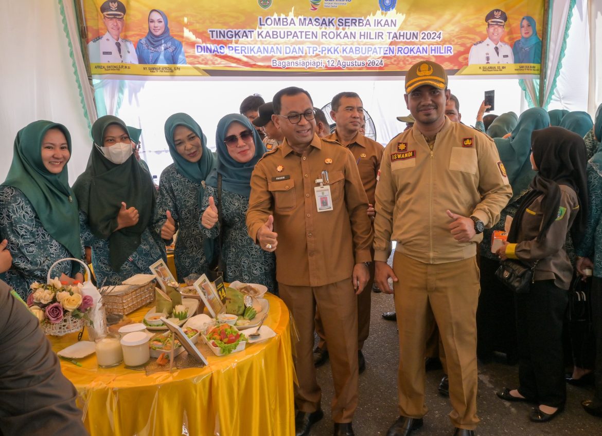 DInas Perikanan Bersama TP PKK Rohil Selenggarakan Lomba Masak Serba Ikan di Ikuti 18 Kecamatan