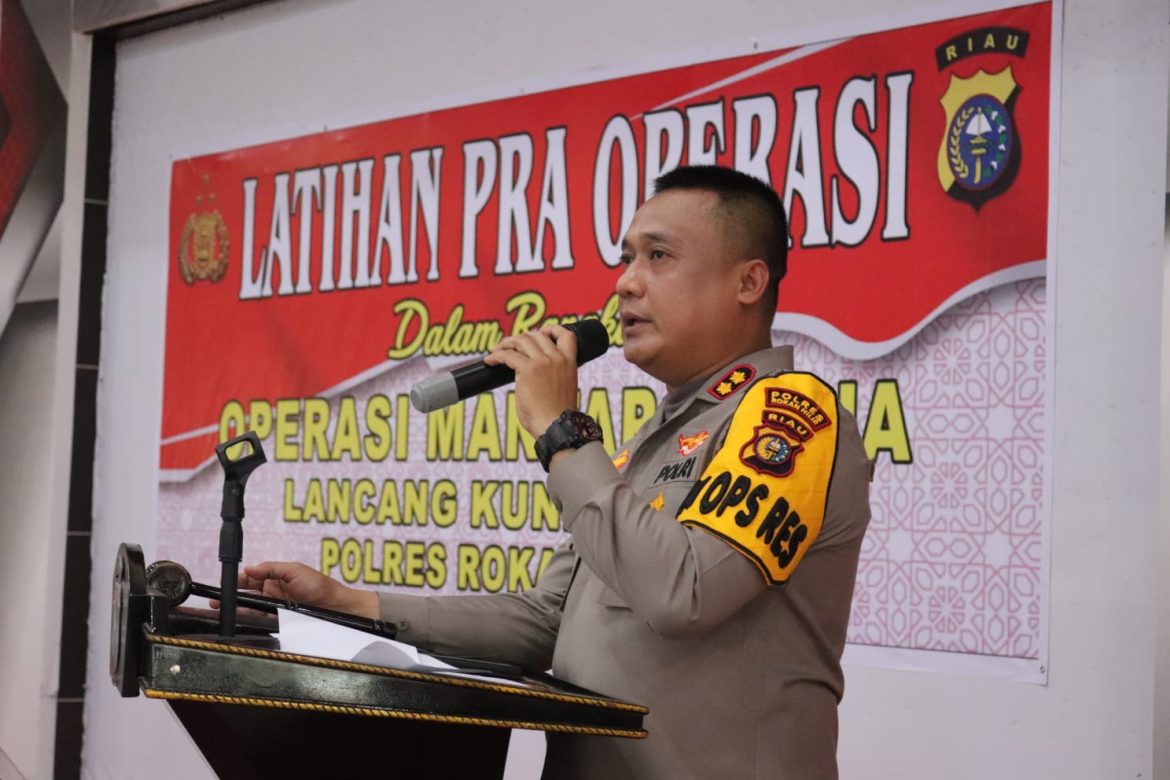 *Lat Pra Ops Mantap Praja LK Polres Rohil 2024, Dalam Rangka Pengamanan Pilkada Dibuka*