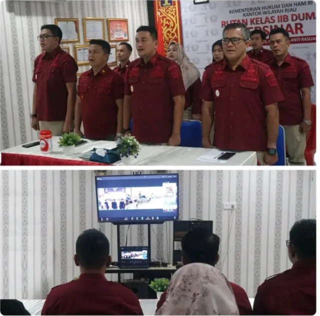 Rutan Dumai Ikuti Expose Pelaksanaan RKT Reformasi Birokrasi