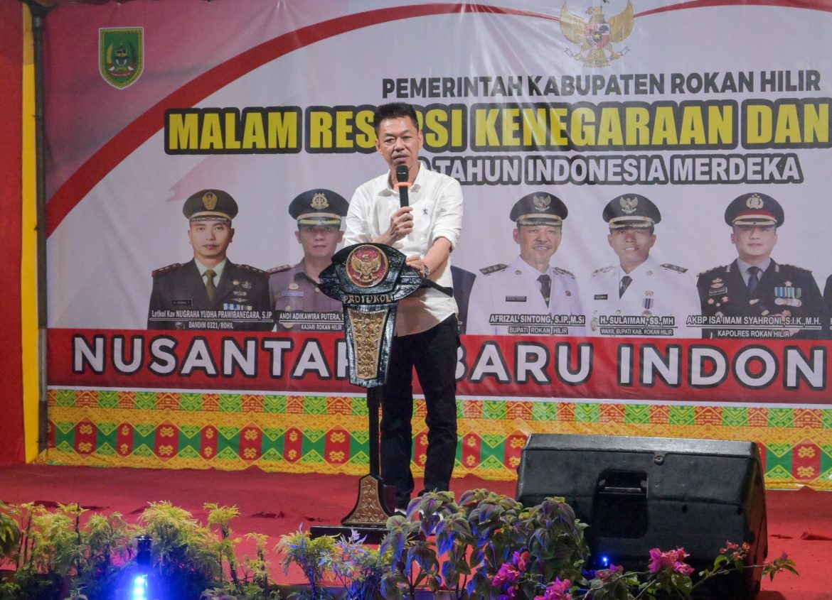 Pemkab Rohil Gelar Malam Resepsi Kenegaraan dan Syukuran Dalam Rangka HUT Ke 79 Kemerdekaan RI