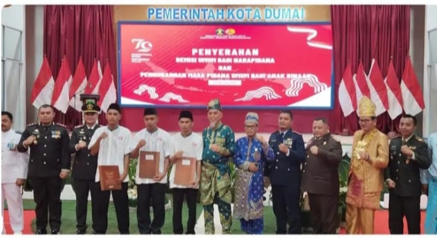779 WBP Rutan Dumai Dapat Remisi HUT ke-79 Kemerdekaan RI, 13 Diantaranya Langsung Bebas FC