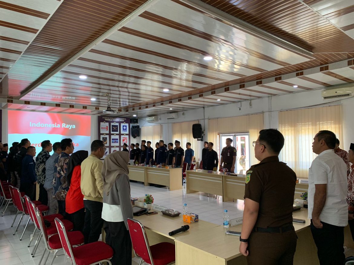 Polres Rohil Hadiri Rapat Pleno Terbuka Rekapitulasi DPT Tingkat Kabupaten 