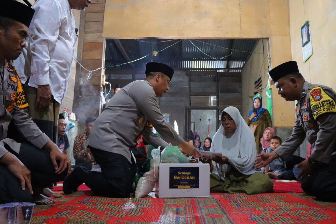 Luar Biasa, Kapolres Rohil Melayat ke Rumah Duka, Korban Diterkam Buaya di Kubu 
