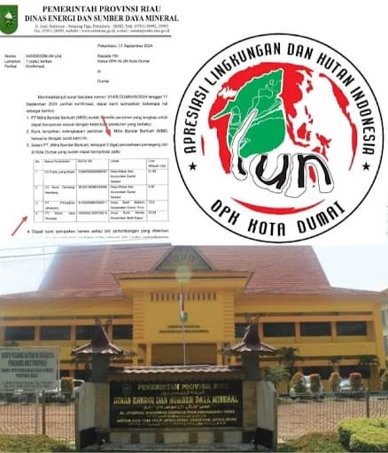 Kadis ESDM Prov Riau” : Hanya Lima Perusahaan di Dumai Memiliki Ijin MBLB
