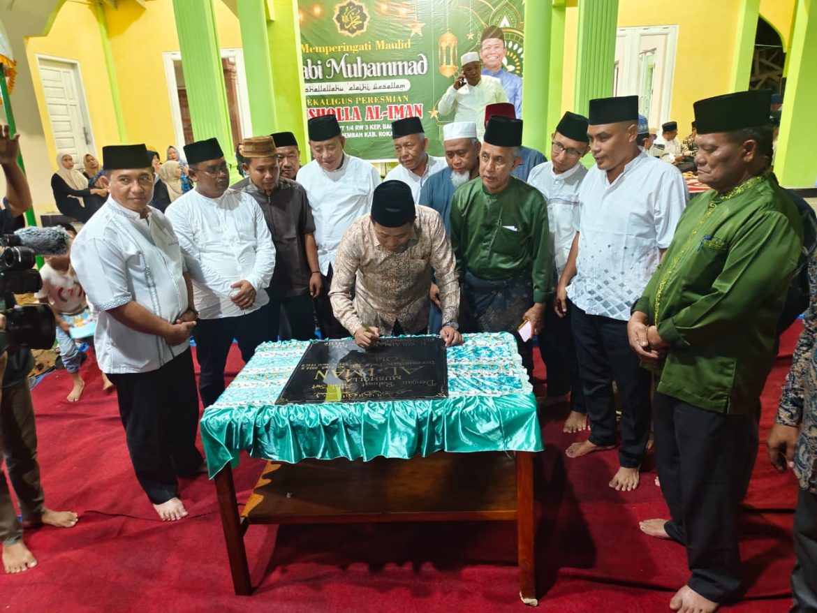 Plt Bupati Sulaiman Resmikan Musholla di Bagan Batu, Singgung Masa Jabatan Dirinya Berakhir 10 Februari 2025
