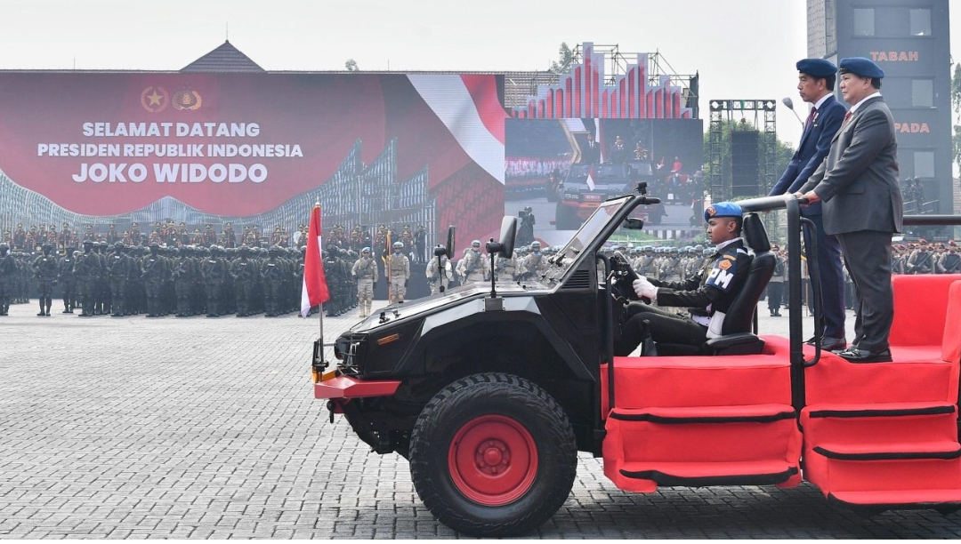 Presiden Jokowi Hadiri Apel Kesiapan Pengamanan Pelantikan Presiden dan Wakil Presiden 2024