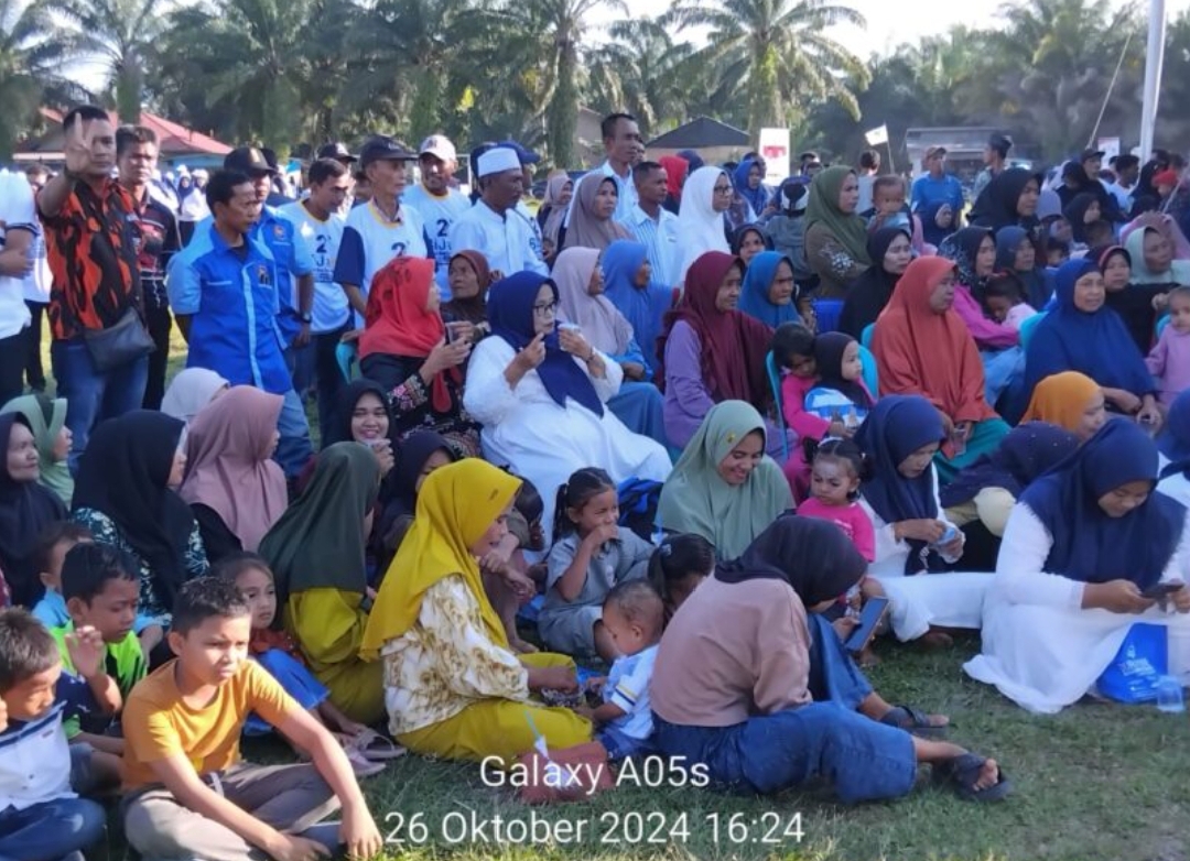 Luar Biasa Kompak Masyarakat Kepenghuluan Bagan Cempedak, Kec Rantau Kopar, Coblos No 2 Menangkan Paslon Bijak