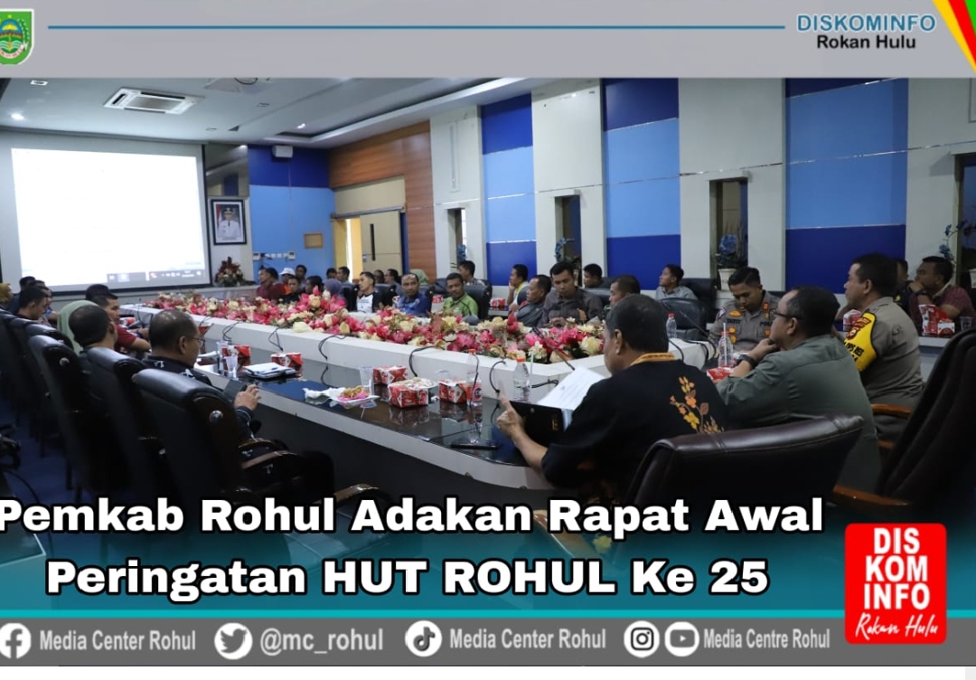 Pemkab Rokan Hulu Gelar Rapat Persiapan Peringatan Hari Jadi Yang Ke 25