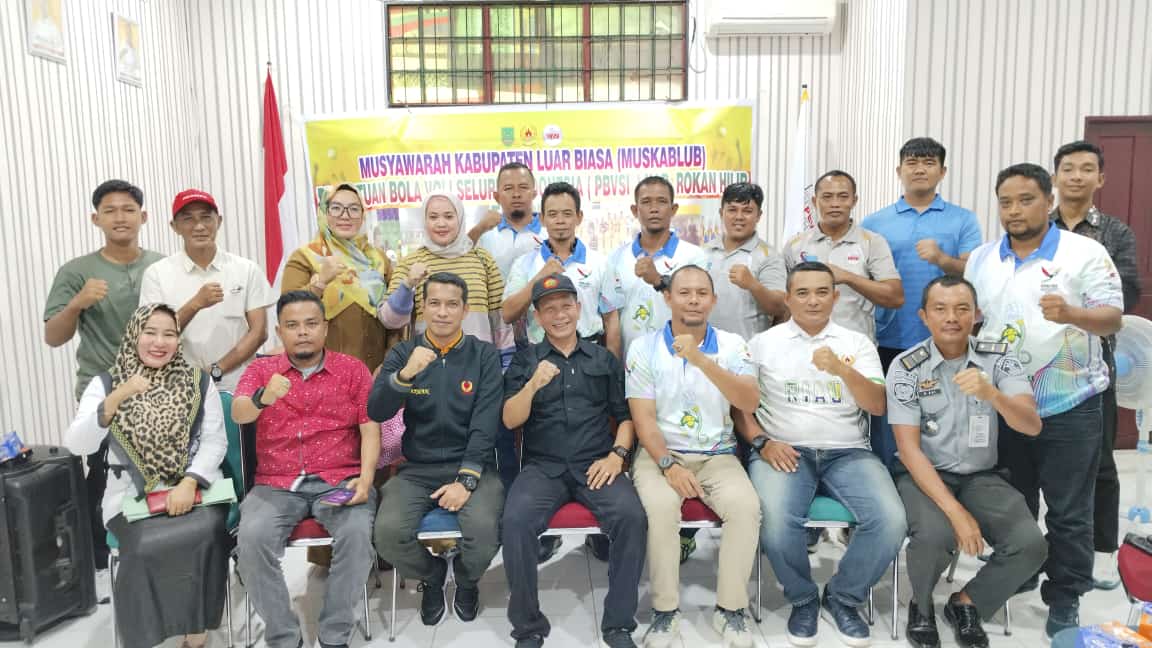 Hasil Muskablub PBVSI Rohil Zahrul Saupi SE Terpilih Jadi Ketua