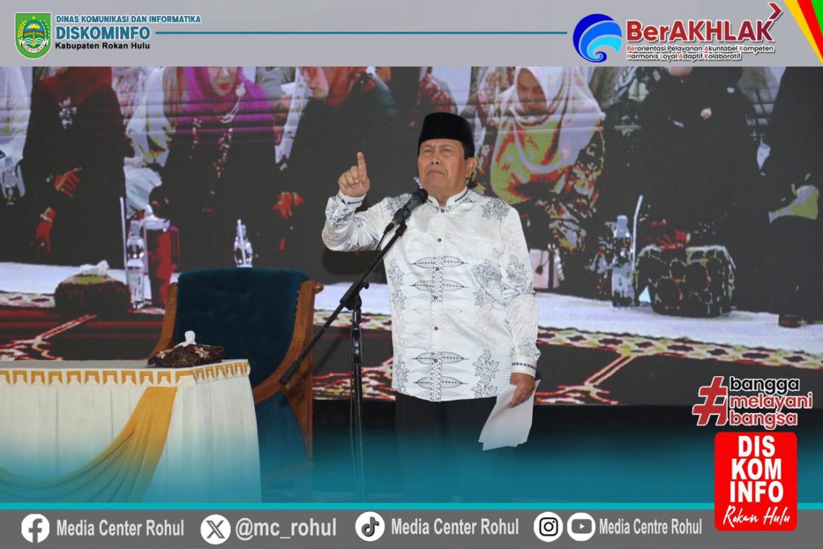 *Tabligh Akbar HUT Kabupaten Rokan Hulu Ke-25 Diisi Tausiyah Ustadz Subki Al-Bughury*