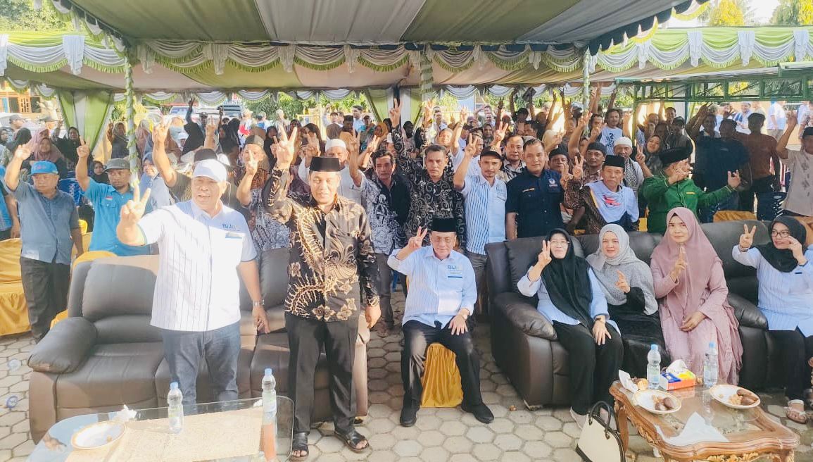 Luar Biasa H. Daman Membuktikan Kepada Warga Dusun Boltrem Keseriusannya Mendukung BiJaK