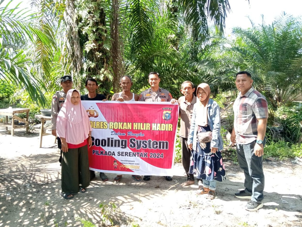 Jaga Situasi Aman dan Kondusif Jelang Pilkada, Kapolres Rohil Cooling System Pesan Tangkal Berita Hoaks 