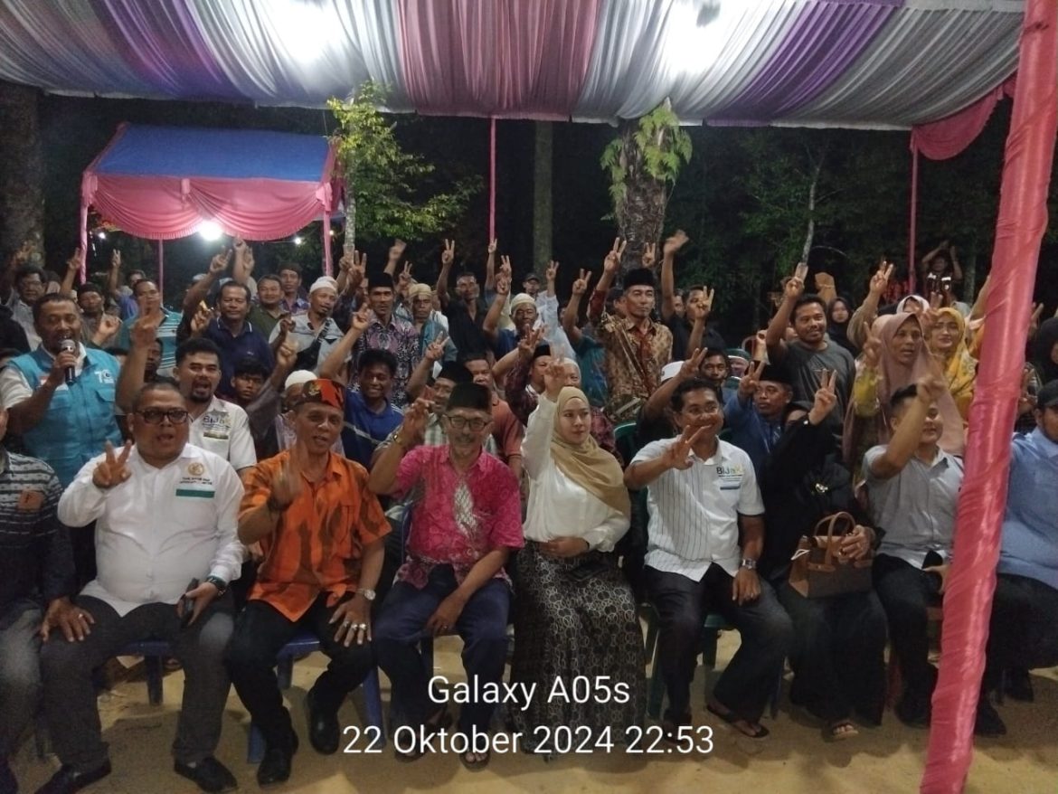 Prioritaskan Pendidikan, Kampanye Dialogis Paslon Bijak Di Kelurahan Batra Makmur Bagan Sinembah