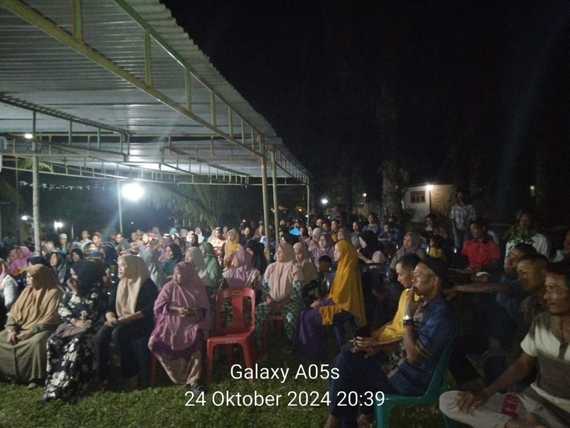 Membludak Kampanye Dialogis Paslon Bijak, dihadiri Masyarakat Suka Damai Simpang Kanan, Siap Memenangkan Bijak