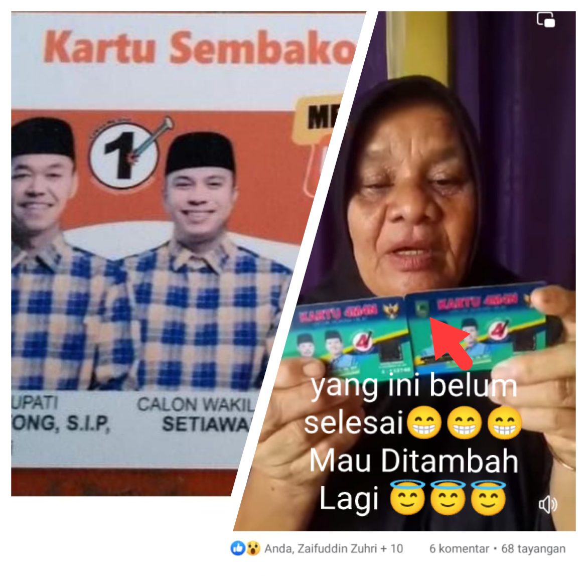 Kartu sembako Murah ditolak,masyarakat rokan hilir ingin perubahan